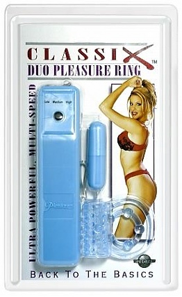 Classix Duo Pleasure Ring Blue