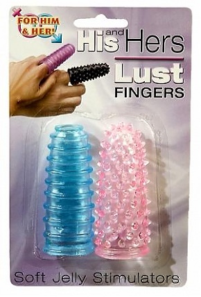 His & Hers Lust Finger  Soft Jelly Stimulators