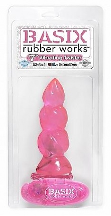 Basix Pink 7" Vibrating Twister