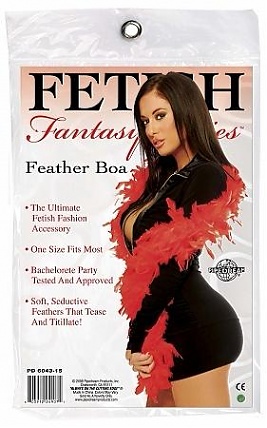 Fetish Fantasy Feather Boa Red