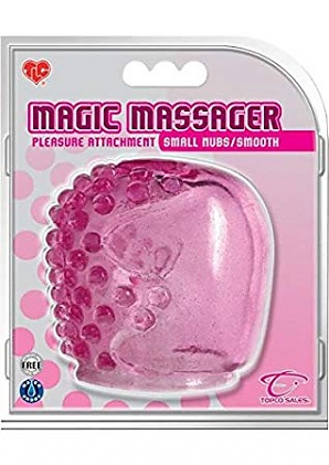 Magic Massager Small Nubs And Smooth Pleasure Attachment Waterproof Pink