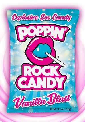 Poppin Rock Candy Sex Confection Vanilla Blast -  Oral - 10 Pack