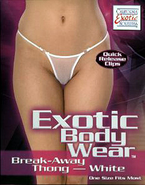 Exotic Body Wear Break-Away Thong (White) ( 4073-22-3 )