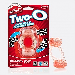 Two-O Double Pleasure Silicone Cock Ring Flesh