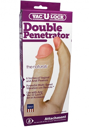 Vac U Lock Double Penetrator 5 And 6 Inch The Naturals