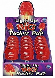 Light Up Big Pecker Pop 12 Pc Display (105614.0)