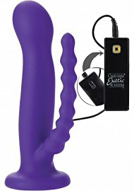 10 Function Silicone Love Rider Double Rider Strap On Dong Purple (119184.0)