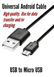 Usb Cable For Android - 3 Feet - Black (146896.40)