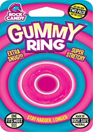 Rock Candy Gummy Ring Cock Ring One Size Fits Most Pink (184065.8)