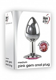 Pink Gem Anal Plug - Medium (194082.0)