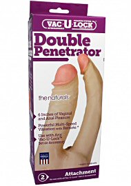 Vac U Lock Double Penetrator 5 And 6 Inch The Naturals (86655.0)